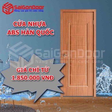 Cửa nhựa ABS Hàn Quốc giá rẻ, thay thế hoàn hảo cho các mẫu cửa gỗ hiện có trên thị trường